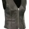 Ladies Zipper Front Braided Vest #4550