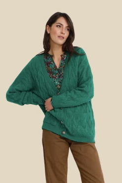 Cream Cabin Knit Cardigan