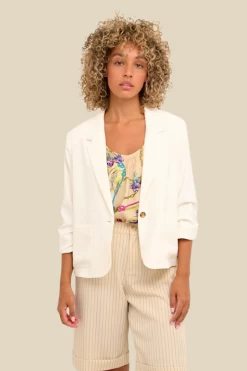 Cream Cocamia Short Blazer