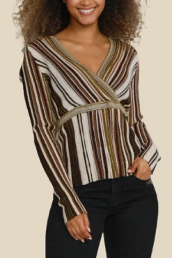 Cream Mia Knit Blouse