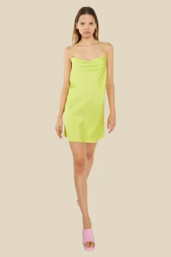 Glamorous Sateen Halterneck Dress