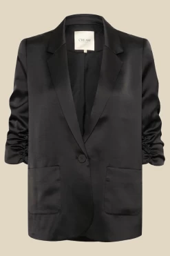 Cream Cocamia Sateen Blazer -Women Clothing Store ProductImagecopy44 2023 10 13T165748.996