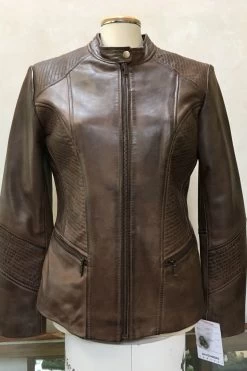 Leather Jacket 4489 -Women Clothing Store ubi