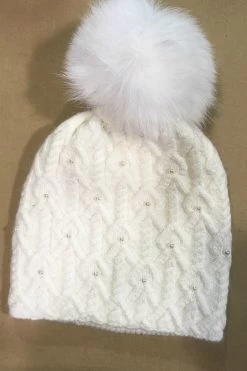 Knit With Pearls Toque -Women Clothing Store xx