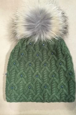 Knit With Pearls Toque -Women Clothing Store xxxxx